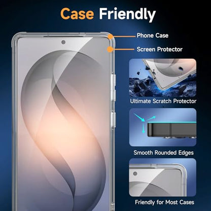 LYWHL 2-Pack Samsung Galaxy S26 Ultra Screen Protector, Tempered Glass for S26 Ultra with Alignment Frame, Sensitive Touch & Fingerprint Unlock, Anti-Scratch Case Friendly Bubble Free Easy Install - size: Samsung Galaxy S26 Ultra