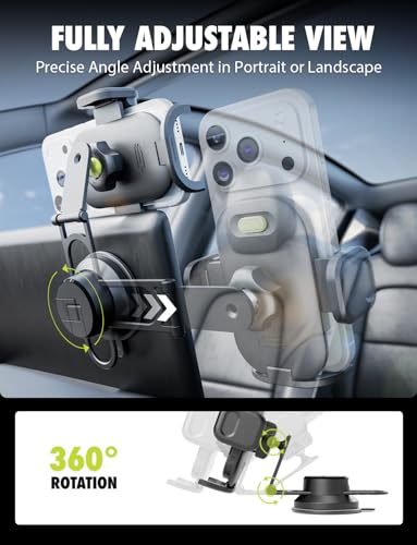 Bracketron TripGrip Pro Tesla Phone Holder, Suction Cup, 360° Rotation