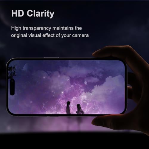 [3+1] Compatible for iPhone 15 Pro ＆ iPhone 15 Pro Max Camera Lens Protector 9H Tempered Glass Camera Cover Metal Individual Ring Full Coverage Camera Lens Protector with Removal Tool (silver) - color: silver