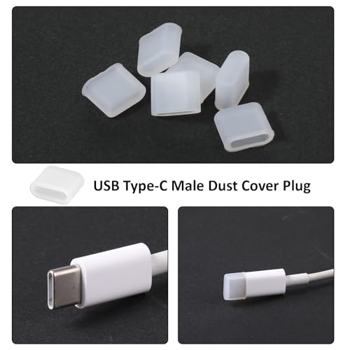36 Pcs USB Anti Dust Cover Plugs Type-C Dust Stopper Port Protector