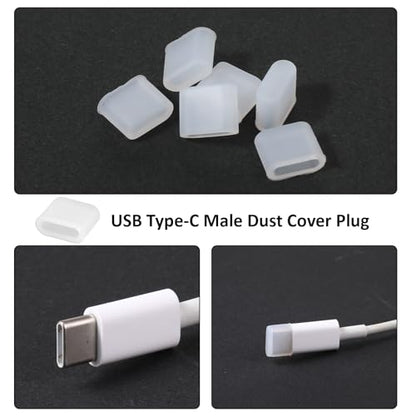 36 Pcs USB Anti Dust Cover Plugs Type-C Dust Stopper Port Protector