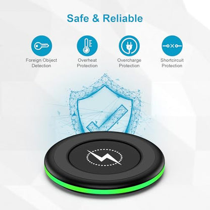 15W Fast Wireless Charger Pad for Google Pixel 10a/10/10 Pro XL/Fold/9a/Pro