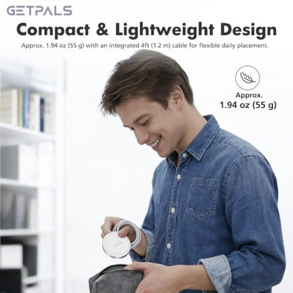 25W Magnetic Portable Fast Wireless Charging Pad for Apple iPhone Series - color: 2White