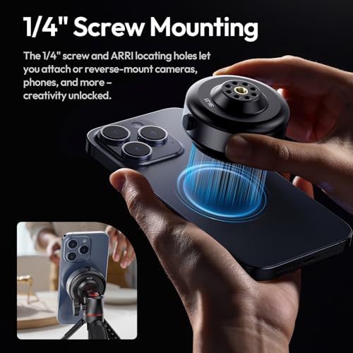ULANZI SK-23 Electric Camera Suction Cup Mount with 1/4" Screw Hole