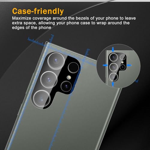 3 Pack Camera Lens Protector for Samsung Galaxy S23 Ultra - size: Galaxy S23 Ultra