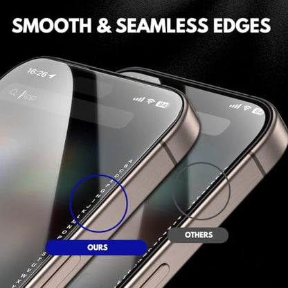 Su Iphone 16 Pro Tempered Glass Screen Protector 3 Pack, 9H Hd Clear - color: Clear (Set of 3), size: iPhone 16 Pro