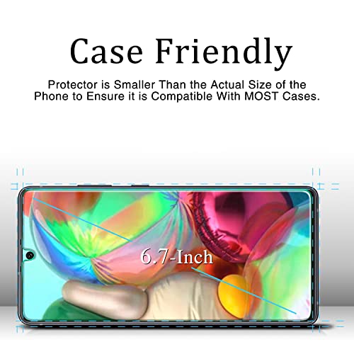 KAREEN 2 Pack Screen Protector for Samsung Galaxy A71, A71 5G, A71 5G UW - size: [Regular]Samsung A71