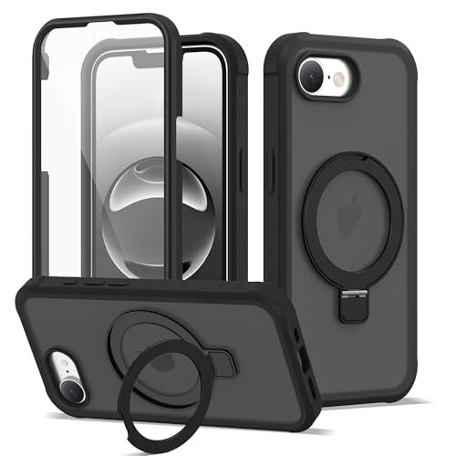 Compatible with iPhone 17E/16E Case with Stand 6.1",Black - color: Black, size: Iphone 17E/16E