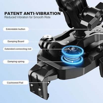 iMESTOU Motorcycle Phone Mount Anti-Vibration