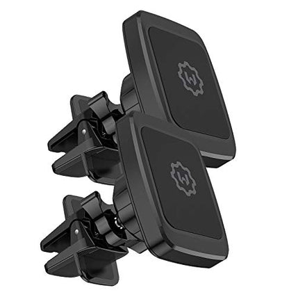 Magnetic Phone Car Mount, [2 Pack] Air Vent Car Phone Mount Holder, Phone Holder for Car with Twist-Lock Base, Compatible with All Smartphones