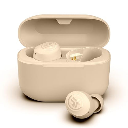 JLab Go Air Pop+ Tones True Wireless Earbuds, in Ear Headphones, Bluetooth Earphones, 35H Playtime Ear Buds, Bluetooth Earbuds with Microphone, USB-C Charging Case, Dual Connect, EQ3 Sound, (155 N) - color: G-155 N, style: Nude
