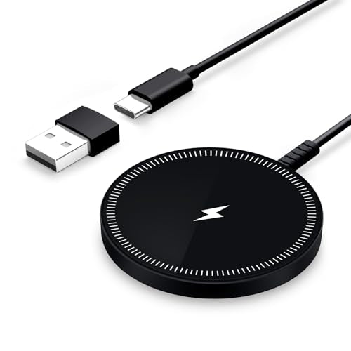 Magsafe Charger Magnetic Wireless Charge iPhone: Strong Magnet Charging Pad - color: Black
