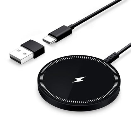 Magsafe Charger Magnetic Wireless Charge iPhone: Strong Magnet Charging Pad - color: Black