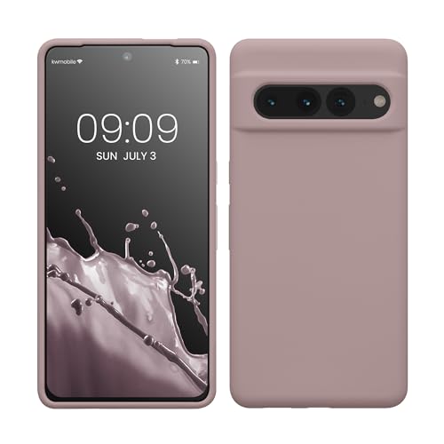 kwmobile Case Compatible with Google Pixel 7 Pro Case - TPU Silicone Phone Cover with Soft Finish - Nude Lilac - color: Nude lilac, size: Pixel 7 Pro