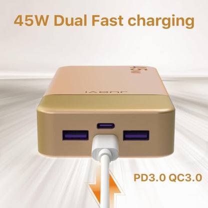 JUOVI Portable Charger 45W 20000mAh Fasting Charging Power Bank - color: Orange