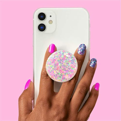 Stretchable Phone Stand, Suitable for Circular Foldable Phone Accessories for Mobile Phones and Tablets- Transparent Shine(Starlight Heart) - color: Starlight Heart
