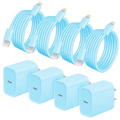 AISNI Fast Charging for iPhone 14/13/12 Fast Charger with 6 FT Long Cable - color: Blue