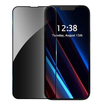2 Pack Privacy Screen Protector Compatible with iPhone 13 Mini,HD Black 9H Hardness,Coverage Anti Spy Private Tempered Glass - color: 2 Pack, size: iPhone 13 Mini