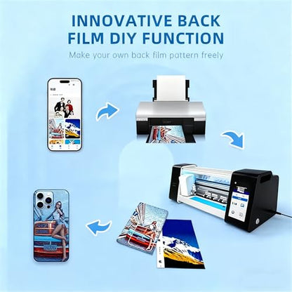 Intelligent Film Cutting Machine for Hydrogel TPU Screen Protectors for Front of The Cellphone,Mobile Phone Screen Protector Machine Cutting,for Smartphones