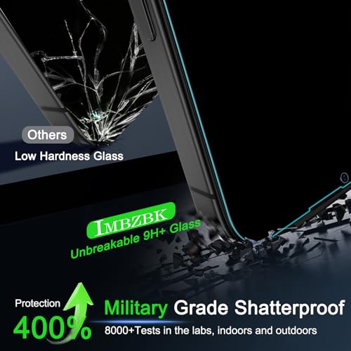IMBZBK 3 Pack Privacy Screen Protector for iPhone 13, Tempered Glass - color: iPhone 13-Black