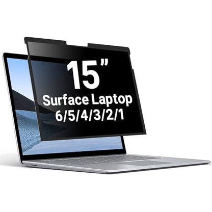 ZOEAGG Removable Privacy Screen for Surface Laptop 15 Inch 6/5/4/3/2/1 - size: Surface Laptop 6/5/4/3/2/1 (15 inch)