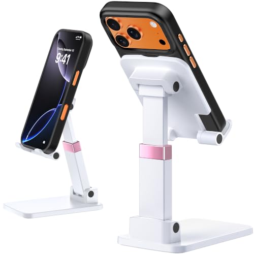 Cell Phone Stand Cute Mobile Holder For iPhone Desk Office Accessories - color: 01-White