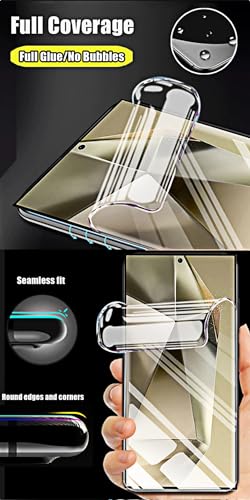 2pcs Flexible Hydrogel Film Compatible With Samsung Galaxy S26+ Plus 6.7" Front Screen Protector Transparent TPU Touch Sensitive Fingerprint Unlock Not Tempered Glass - color: S26+ Plus 6.7"