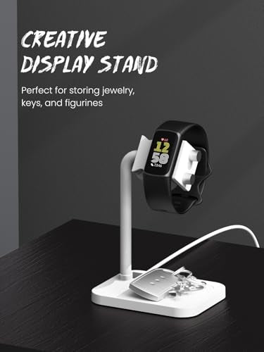 Adjustable Universal Smart Watch Dock & Fitness Tracker Stand - color: White Watch Dock