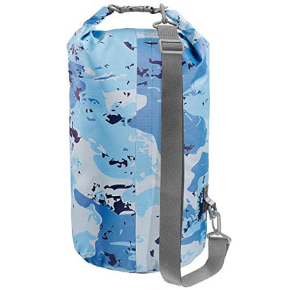 Skog Å Kust DrySak Roll Top Waterproof Bag, 5, 10 & 20 Liter - color: Blue Camo, size: 5 Liter