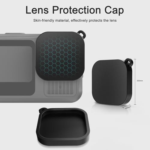 FiTSTILL Screen Protector[9 PCS] for Go Pro Hero 13 Black,Ultra Clear Tempered Glass Back Screen Protector + Tempered Glass Lens Protector + Front Screen Protector - 3 Packs + Lens Cover - size: For Go Pro hero 13 black