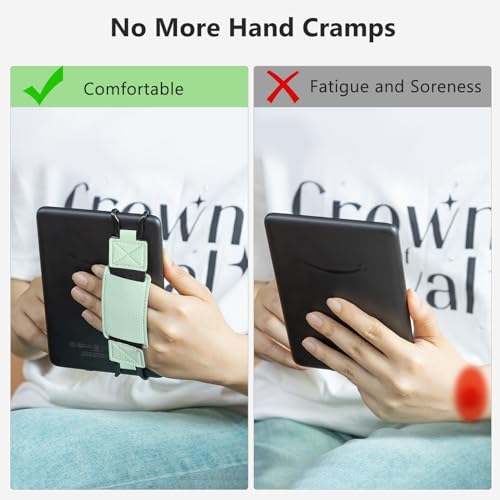 CoBak Secure Hand Strap for Ebook Reader - Versatile and Lightweight - color: Sagegreen-1 Pack