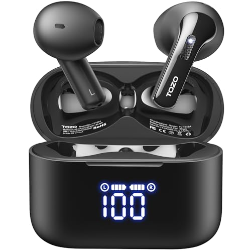 TOZO T21 Wireless Earbuds Bluetooth 5.3 in Ear Headphones Stereo Sound