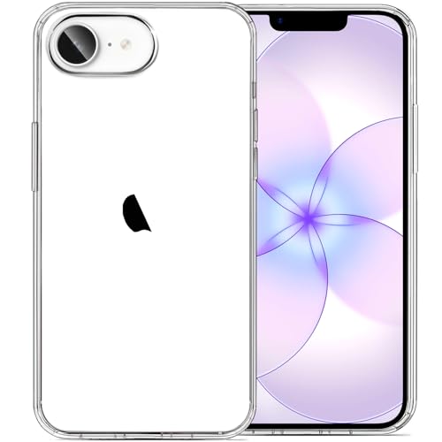 JJGoo for iPhone 17e Case for iPhone 16e Case Clear, Soft Transparent Shockproof Protective Slim Thin Phone Case Cover for 16e / 17e | Soft Transparent, Shockproof, Protective, Slim Thin - color: Clear