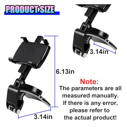 Universal Car Phone Holder Mount, 360 Degrees Rotation, ABS (2PCS) - size: 2PCS