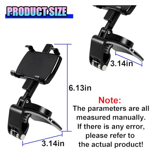 Universal Car Phone Holder Mount, 360 Degrees Rotation, ABS (1PC) - size: 1PC