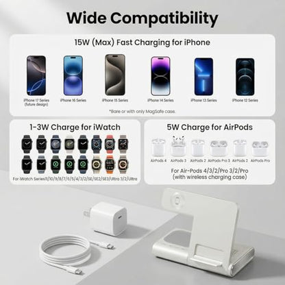 BLKE Bedside Charging Hub with Speaker Light: Foldable Wireless Station