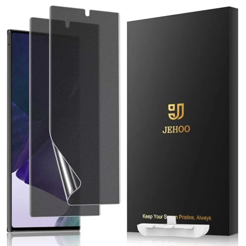 [2 Pack] for Samsung Galaxy Note 20 Ultra Matte Privacy TPU Screen Protector (Not Glass), Anti Glare, Fingerprint Sensor Compatible, Full Adhesive Flexible Film, Easy Installation - size: Galaxy Note 20 U1tra