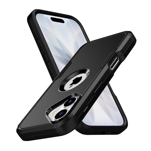 MXX for iPhone 17 Case, Heavy Duty 3 in 1 Wing Design Protective Cover with MagSafe, Phone Case 2025 (Black) - color: Black, size: iPhone 17