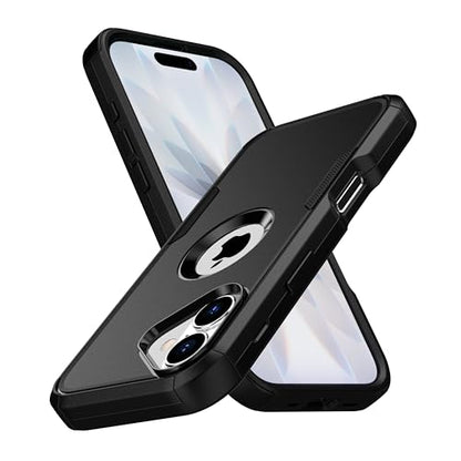 MXX for iPhone 17 Case, Heavy Duty 3 in 1 Wing Design Protective Cover with MagSafe, Phone Case 2025 (Black) - color: Black, size: iPhone 17