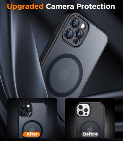 SPIDERCASE Magnetic for iPhone 12 Pro Max Case, Black - color: Black, size: Iphone 12 Pro Max 6.7"