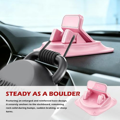 360° Rotatable Car Phone Holder,Non-Slip Car Dashboard Phone Holder for Best Navigation and Viewing,Universal Phones Holders for Cars Dashboard Vertical and Horizontal Place