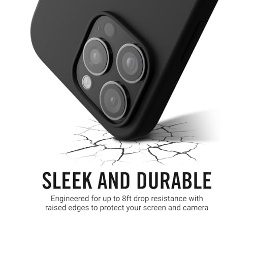 Ridge Case Compatible with iPhone 16 Plus - Compatible with MAGSAFE & Wireless Charging, Aluminum Control Buttons, Dual-Layer Construction, TPU Bumper with Drop Protection (Matte Black) - color: Matte Black, size: iPhone 16 Plus