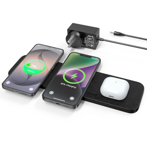ZealSound Wireless Charging Pad for 3 Devices for iPhone 17/16/15 & Samsung
