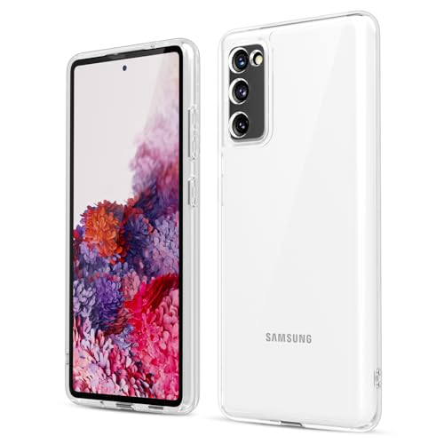 oakxco for Samsung Galaxy S20 Plus Phone Case Liquid Silicone Grip, Cute Thin Slim Soft Rubber TPU Plain Smooth Gel Cover for Women Girl Aesthetic Design, Matte Solid Protective & Shockproof, Clear - color: Clear, size: S20 Plus