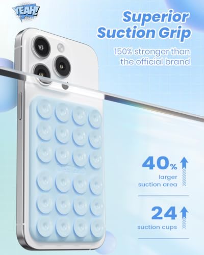Klearlook Magnetic Suction Phone Mount for MagSafe Case, Light Blue - color: Light Blue