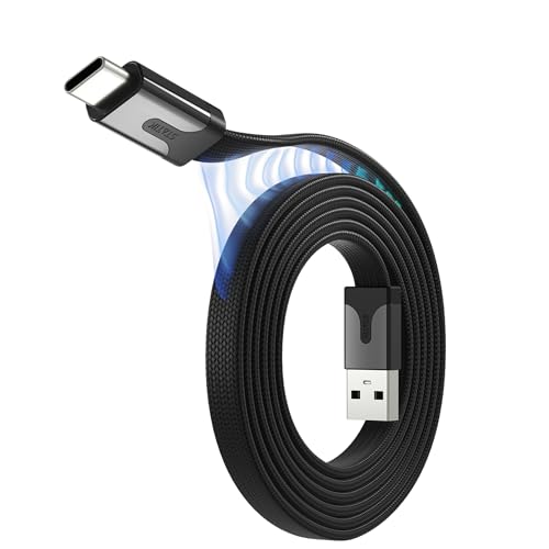 Statik MagStack Slim USB A to C Flat Coil Magnetic Charging Cable, 27W - size: 6.6FT, style: USB-A to USB-C