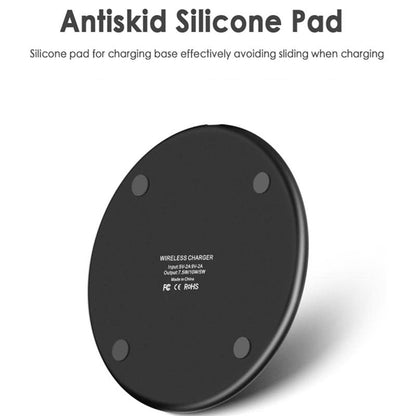 Wireless Charger 15W Fast Charge Aluminum Wireless Charging Pad Mat for iPhone 14 Pro Max/14 Plus/13 Pro/12/11/XS/XR/8, Samsung Galaxy S22/S21, Note 20/10 and More