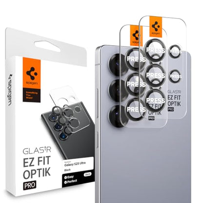 Spigen Camera Lens Protector for Galaxy S25 Ultra - Black [2 Pack]