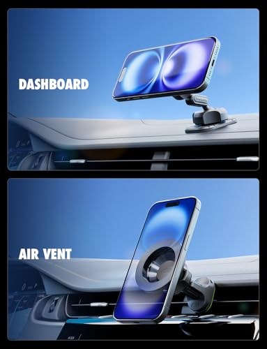 Bracketron MagAlign Pro MagSafe Car Phone Holder Mount, Vent & Dash, 360°