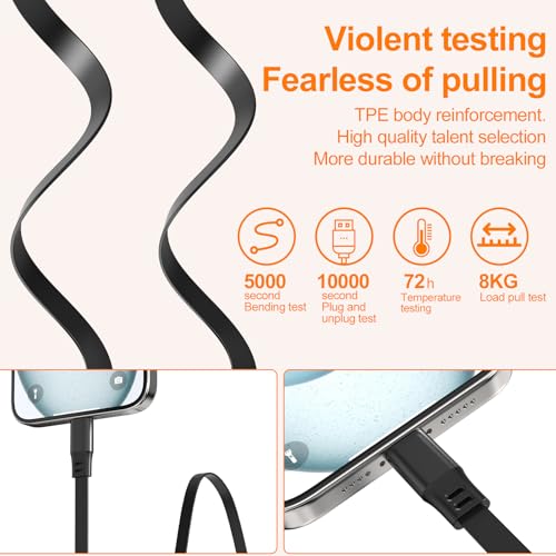 Retractable 3 in 1 Charging Cable,Multi USB Fast Charging Cord 3Pack 3.3ft